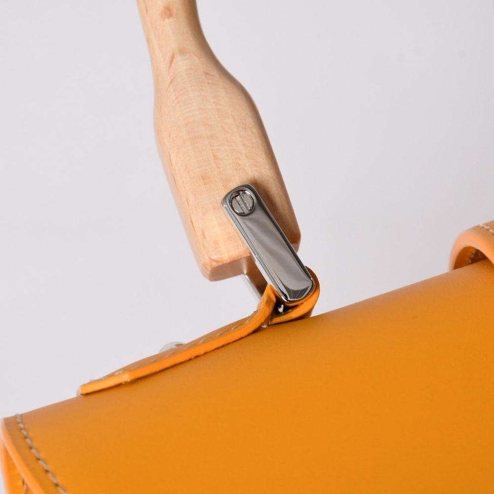 Like new GOYARD Saigon Mini Structured 2WAY Shoulder Bag Handbag Goyard Canvas Wood Yellow Used 4a002799
