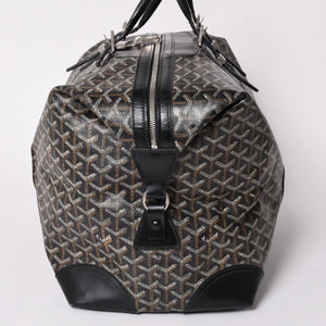 GOYARD ゴヤール ボストンバッグ ビジネスバッグ ハンドバッグ トラベルバッグ ボーイング45 PVC シルバー金具 美品 中古 4a002473