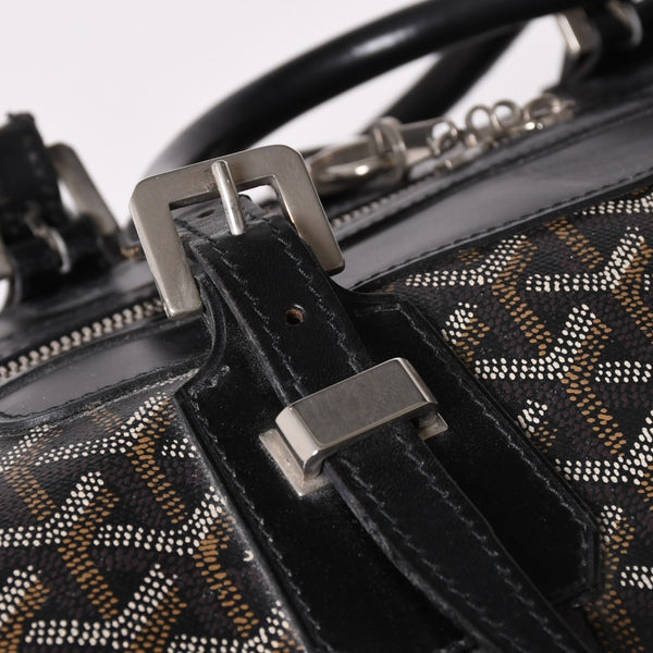 GOYARD ゴヤール ボストンバッグ ビジネスバッグ ハンドバッグ トラベルバッグ ボーイング45 PVC シルバー金具 美品 中古 4a002473