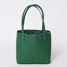 画像をギャラリービューアに読み込む, 新品同様 GOYARD ゴヤール アンジュミニポーチ ハンドバッグ グリーン 新型 レザー PVC 中古 4a002739
