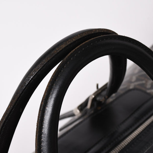 GOYARD ゴヤール ボストンバッグ ビジネスバッグ ハンドバッグ トラベルバッグ ボーイング45 PVC シルバー金具 美品 中古 4a002473