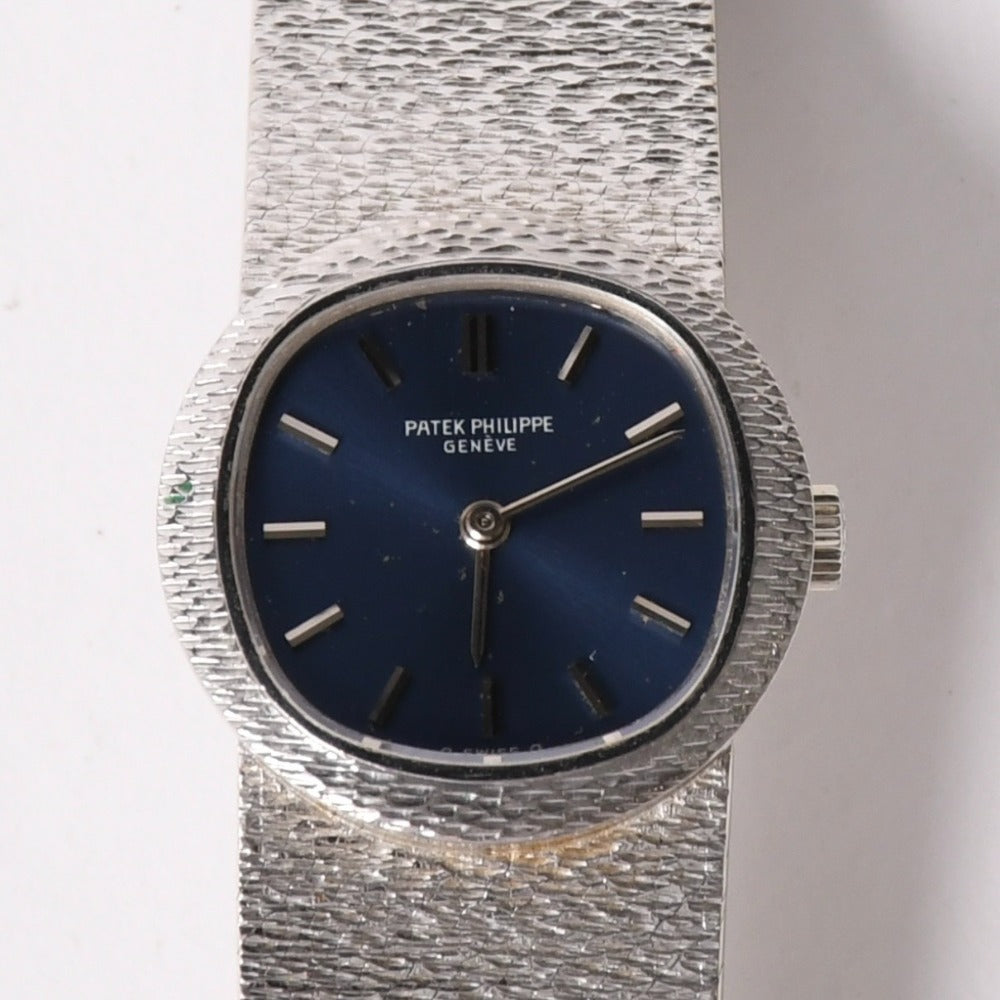 PATEK PHILIPPE パテック フィリップ スクエアフェイス ホワイトゴールド フルブレスレット 手巻き 美品 中古 4a002709