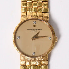 画像をギャラリービューアに読み込む, VACHERON CONSTANTIN ヴァシュロン 557642 メッシュドール ラウンド 4P ダイヤ K18YG 時計 中古 4a002539