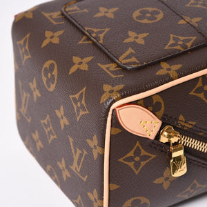 Very Good Condition LOUIS VUITTON Shoulder Bag Just in Case M47096 Monogram Dice Shape Brown Gold Hardware Used 4a002377