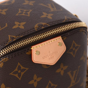 Very Good Condition LOUIS VUITTON Shoulder Bag Just in Case M47096 Monogram Dice Shape Brown Gold Hardware Used 4a002377