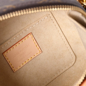 Very Good Condition LOUIS VUITTON Shoulder Bag Just in Case M47096 Monogram Dice Shape Brown Gold Hardware Used 4a002377