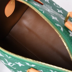Unused LOUIS VUITTON Handbag Speedy P9 Bandouliere 25 M24423 Green Used 4a002522