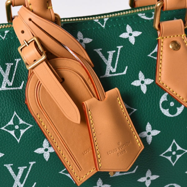 未使用 LOUIS VUITTON ルイヴィトン ハンドバッグ スピーディ P9 バンドリエール 25 M24423 グリーン 中古 4a002485