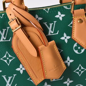 Unused LOUIS VUITTON Handbag Speedy P9 Bandouliere 25 M24423 Green Used 4a002522