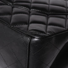 画像をギャラリービューアに読み込む, CHANEL シャネル デカマトラッセ33 Wフラップ Wチェーンショルダーバッグ ココマーク カーフスキン ブラック シルバー金具 美品 中古 4a002396