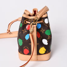 画像をギャラリービューアに読み込む, 新品同様 LOUIS VUITTON ルイヴィトン 草間彌生コラボ ショルダーバッグ モノグラム ナノノエ M81863 ブラウン 中古 4a002388