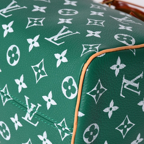 Unused LOUIS VUITTON Handbag Speedy P9 Bandouliere 25 M24423 Green Used 4a002522