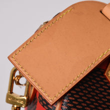 Load image into Gallery viewer, 極美品 LOUIS VUITTON ルイヴィトン スピーディ・バンドリエール18 ルージュ N40611 ダミエポップ ブラウン レッド 中古 4a002012