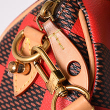Load image into Gallery viewer, 極美品 LOUIS VUITTON ルイヴィトン スピーディ・バンドリエール18 ルージュ N40611 ダミエポップ ブラウン レッド 中古 4a002012