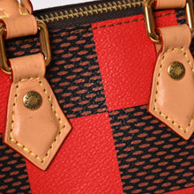 Load image into Gallery viewer, 極美品 LOUIS VUITTON ルイヴィトン スピーディ・バンドリエール18 ルージュ N40611 ダミエポップ ブラウン レッド 中古 4a002012