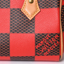 Load image into Gallery viewer, 極美品 LOUIS VUITTON ルイヴィトン スピーディ・バンドリエール18 ルージュ N40611 ダミエポップ ブラウン レッド 中古 4a002012