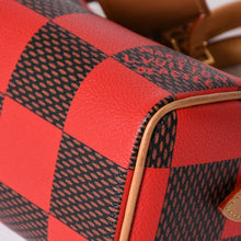 Load image into Gallery viewer, 極美品 LOUIS VUITTON ルイヴィトン スピーディ・バンドリエール18 ルージュ N40611 ダミエポップ ブラウン レッド 中古 4a002012