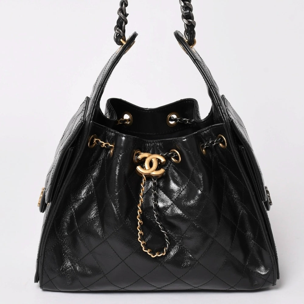 新品未使用 CHANEL シャネル 26SS CHANEL 25 ミニ ワンショルダーバッグ AS5631 ランダム番台 ココマーク ブラック 中古 4a002612