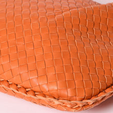 画像をギャラリービューアに読み込む, BOTTEGA VENETA ボッテガヴェネタ ホーボー ワンショルダーバッグ イントレチャート 115654 V0016 レザー オレンジ 美品 中古 4a002025