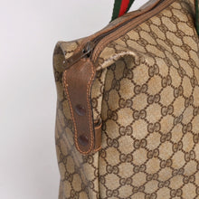 Load image into Gallery viewer, GUCCI グッチ ヴィンテージ オールドグッチ GGスプリームキャンバス トートバッグ PVC ブラウン 9411 ゴールド金具 美品 中古 4a002489