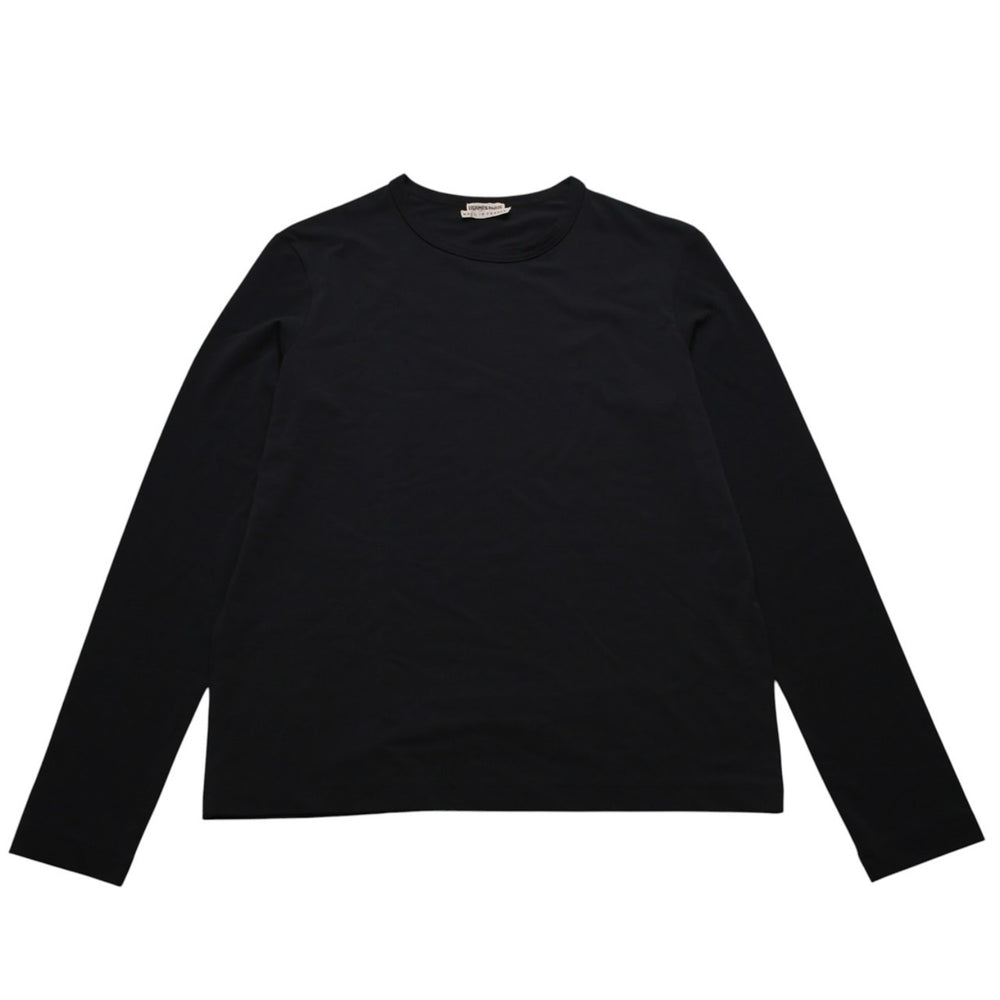 極美品 HERMES エルメス 長袖Tシャツ サイズXS レーヨン シルク エラスタン チャコールグレー マルジェラ期 中古 4a002145