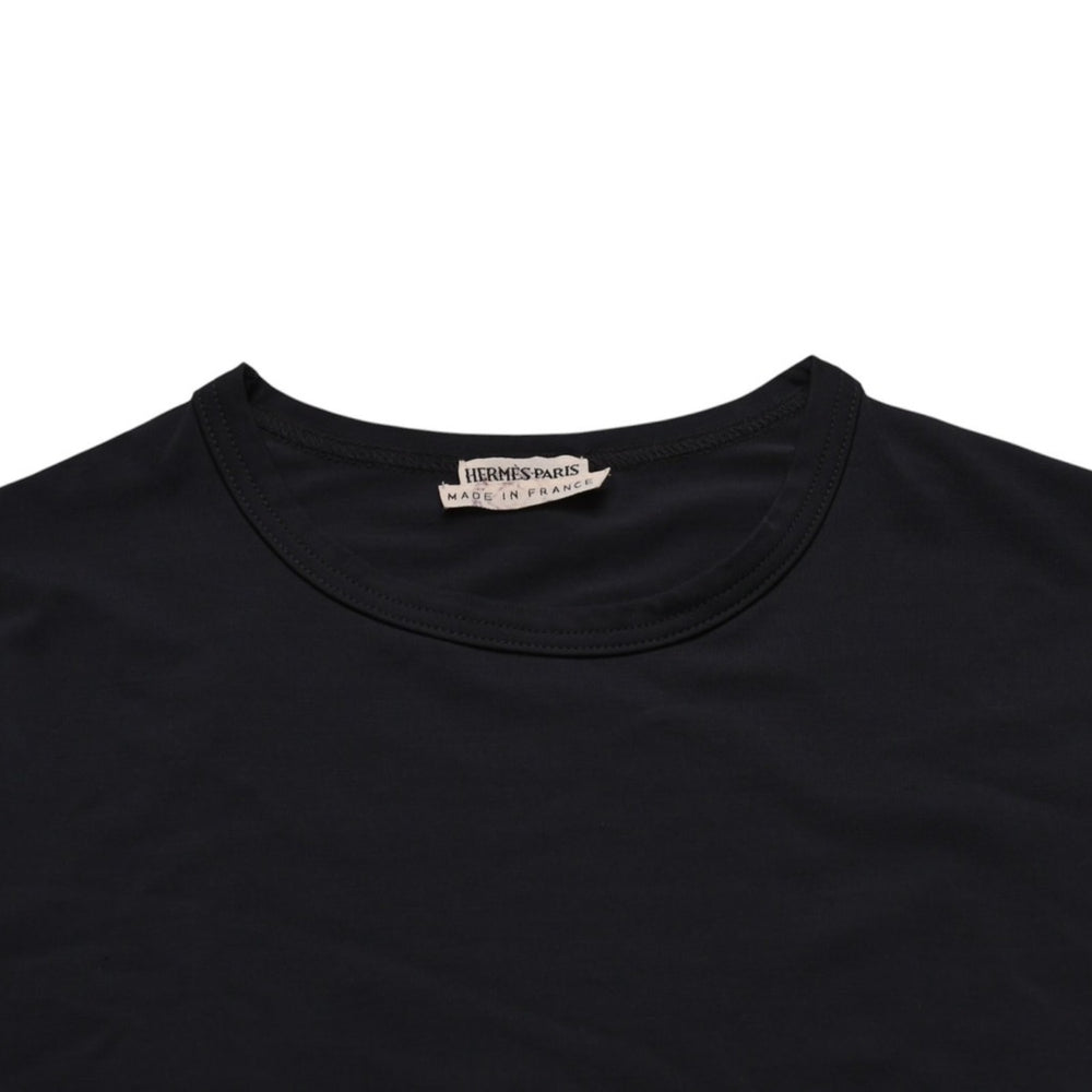 極美品 HERMES エルメス 長袖Tシャツ サイズXS レーヨン シルク エラスタン チャコールグレー マルジェラ期 中古 4a002145