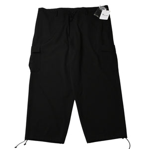 極美品 Y's for men ヨウジヤマモト GABARDINE STRING PANTS WITH SIDE OUT POCKET カーゴパンツ イージーパンツ ブラック アウトポケット ミリタリー MO-P31-100 中古 4a002159