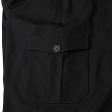 Load image into Gallery viewer, 極美品 Y's for men ヨウジヤマモト GABARDINE STRING PANTS WITH SIDE OUT POCKET カーゴパンツ イージーパンツ ブラック アウトポケット ミリタリー MO-P31-100 中古 4a002159