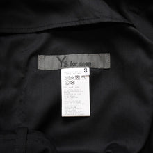 Load image into Gallery viewer, 極美品 Y's for men ヨウジヤマモト GABARDINE STRING PANTS WITH SIDE OUT POCKET カーゴパンツ イージーパンツ ブラック アウトポケット ミリタリー MO-P31-100 中古 4a002159