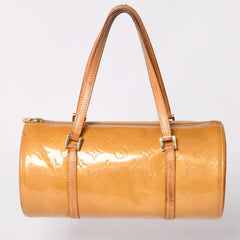 LOUIS VUITTON ルイヴィトン モノグラム ヴェルニ ヘッドフォード ハンドバッグ ボストンバッグ イエロー パテント レザー M91006 美品 中古 4a002497