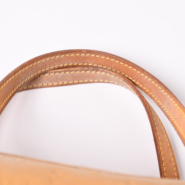 LOUIS VUITTON ルイヴィトン モノグラム ヴェルニ ヘッドフォード ハンドバッグ ボストンバッグ イエロー パテント レザー M91006 美品 中古 4a002497