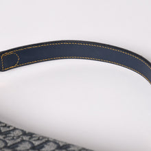 Load image into Gallery viewer, 極美品 Christian Dior クリスチャンディオール サドルバッグ トロッター ネイビー 総柄 コットンキャンバス ショルダーバッグ RU0010 中古 4a002003