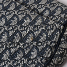 Load image into Gallery viewer, 極美品 Christian Dior クリスチャンディオール サドルバッグ トロッター ネイビー 総柄 コットンキャンバス ショルダーバッグ RU0010 中古 4a002003