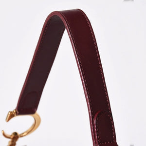極美品 Christian Dior クリスチャンディオール サドルバッグ トロッター 総柄 コットンキャンバス ショルダーバッグ RU0012 中古 4a001999