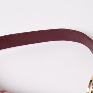 極美品 Christian Dior クリスチャンディオール サドルバッグ トロッター 総柄 コットンキャンバス ショルダーバッグ RU0012 中古 4a001999