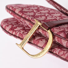 画像をギャラリービューアに読み込む, 極美品 Christian Dior クリスチャンディオール サドルバッグ トロッター 総柄 コットンキャンバス ショルダーバッグ RU0012 中古 4a001999