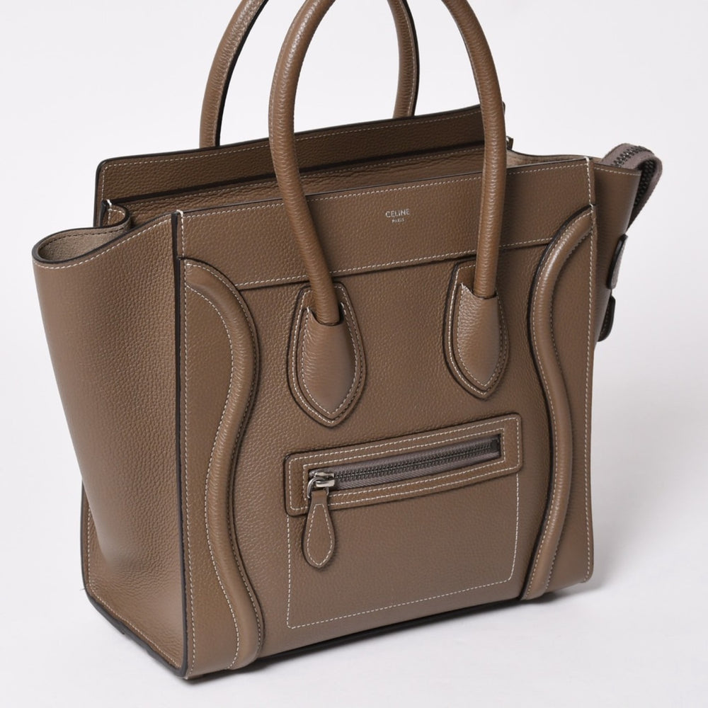 Very Good Condition CELINE Micro Shopper luggage Handbag Luggage Micro Shopper Handbag F-AT-1262 Eddie period Used 4a001099