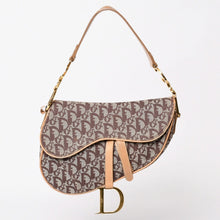 画像をギャラリービューアに読み込む, Christian Dior クリスチャンディオール サドルバック オブリーク ワンショルダーバッグ トロッター ブラウン 美品 中古 4a002517