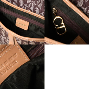 Christian Dior Saddleback Oblique One Shoulder Bag Trotter Brown Good Condition Used 4a002517