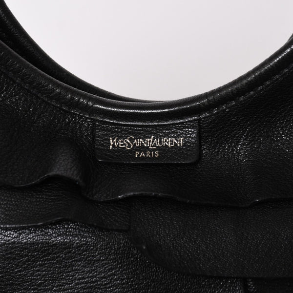 YVES SAINT LAURENT Yves Saint Laurent Mombasa Shoulder Bag Handbag Saint-Tropez Black 129133 Good Condition Used 4a002513