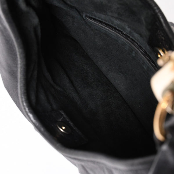 YVES SAINT LAURENT Yves Saint Laurent Mombasa Shoulder Bag Handbag Saint-Tropez Black 129133 Good Condition Used 4a002513