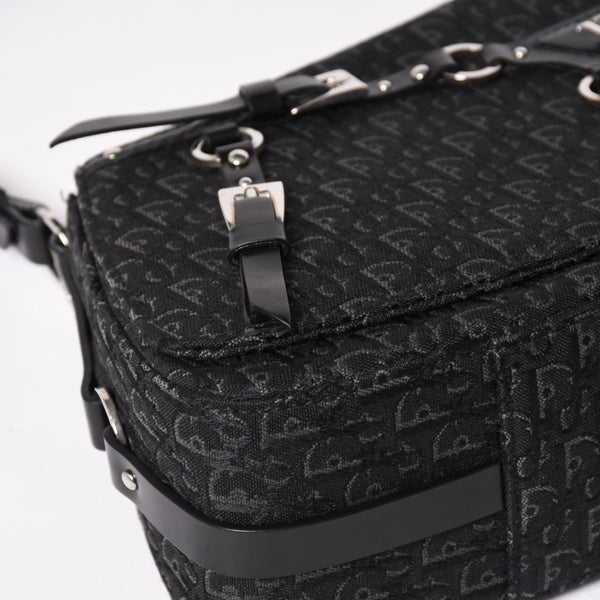 Very Good Condition Christian Dior Bondage One Shoulder Bag 10-MA-0014 Trotter Pattern Galliano Period Used 4a003661