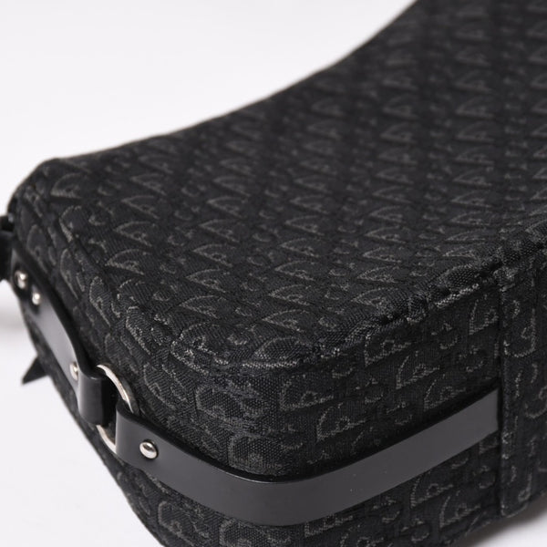 Very Good Condition Christian Dior Bondage One Shoulder Bag 10-MA-0014 Trotter Pattern Galliano Period Used 4a003661