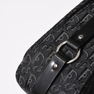 Very Good Condition Christian Dior Bondage One Shoulder Bag 10-MA-0014 Trotter Pattern Galliano Period Used 4a003661