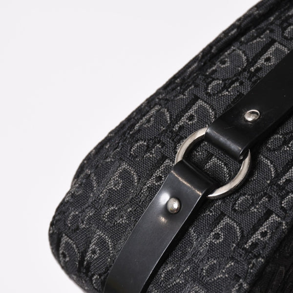 Very Good Condition Christian Dior Bondage One Shoulder Bag 10-MA-0014 Trotter Pattern Galliano Period Used 4a003661