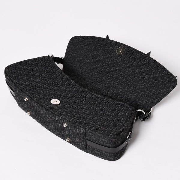 Very Good Condition Christian Dior Bondage One Shoulder Bag 10-MA-0014 Trotter Pattern Galliano Period Used 4a003661