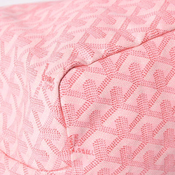 新品同様 GOYARD ゴヤール サンルイPM バッグ トートバッグ STLOUIPMLTY01CL01P ピンク PVC レザー 中古 4a002523