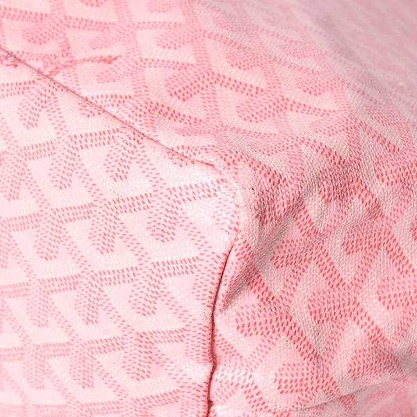 新品同様 GOYARD ゴヤール サンルイPM バッグ トートバッグ STLOUIPMLTY01CL01P ピンク PVC レザー 中古 4a002523