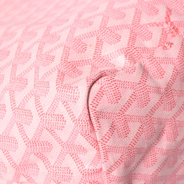 新品同様 GOYARD ゴヤール サンルイPM バッグ トートバッグ STLOUIPMLTY01CL01P ピンク PVC レザー 中古 4a002523