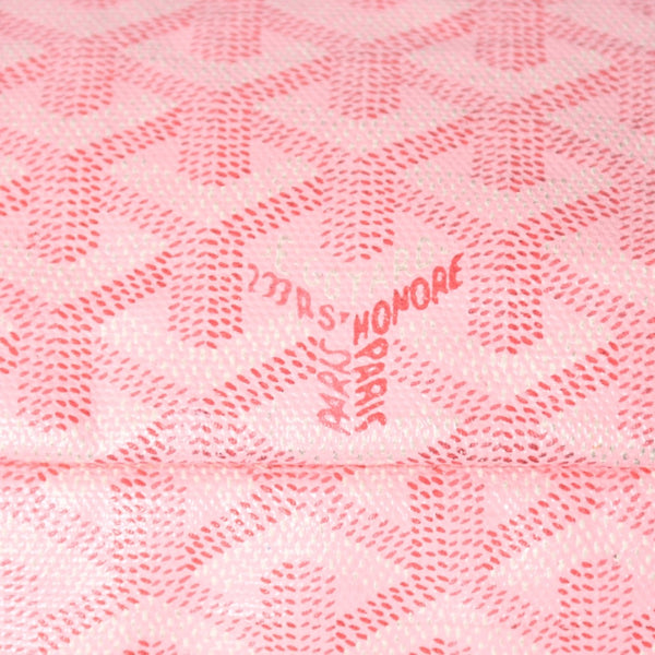 新品同様 GOYARD ゴヤール サンルイPM バッグ トートバッグ STLOUIPMLTY01CL01P ピンク PVC レザー 中古 4a002523